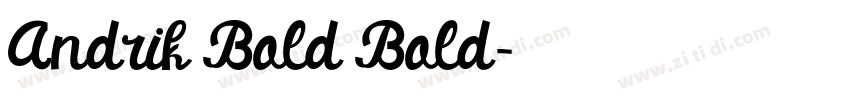 Andrik Bold Bold字体转换